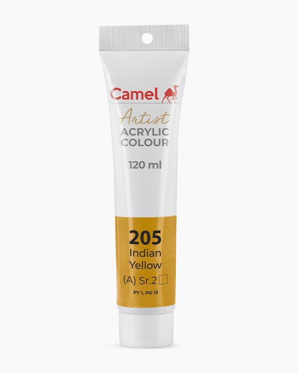 Camel Artist Acrylic Colour Indian Yellow in 120 ml